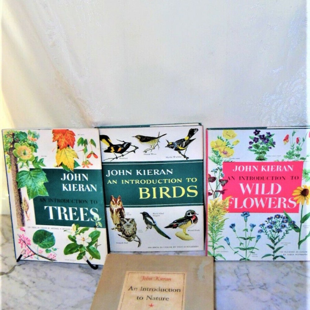 3 Book Set John Kieran An Introduction To Nature Birds Wildflowers Trees